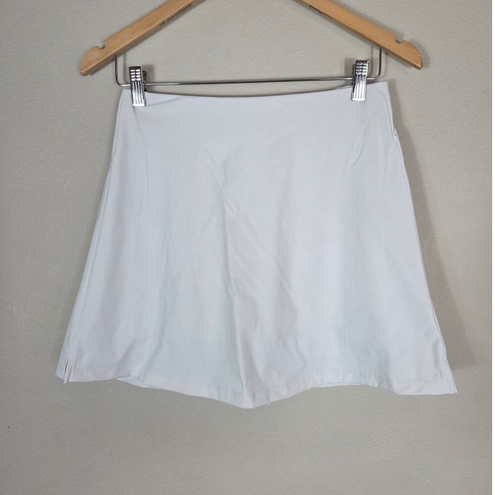 Ododos High Waisted White Tennis Skort Size Medium Golf Pickleball Tennis